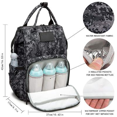 China Amazon Hot Sale Adjustable Durable Mens Diaper Bag Backpack Included Changing Pad for sale