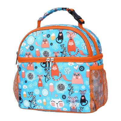 China Double Decker Lunch Bag Waterproof Women Durable Solid Thermal Teenage Kid Large Cool Totes Cute Cool Totes Insulated Lunch Bags for sale