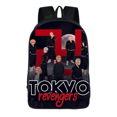 China Factory Custom Prining OEM Back To School Backpack 16 Inch Polyester Student Anime Tokyo Revengers Backpack for sale