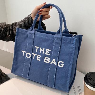 China Large Capacity Casual Casual Canvas Tote Bag Women Handbags Designer Letters Shoulder Cross - Luxury Body Bags Customer Bag 2022 Large Purse for sale