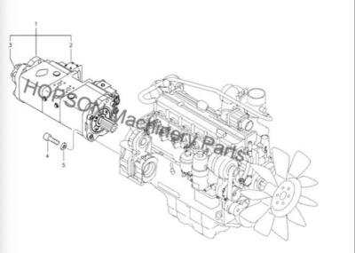 Chine Excavatrice Hydraulic Pump K5V80DTP 14531859 de Doosan pour DX150 rouge à vendre