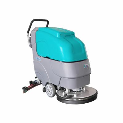 China New Designed Hotels Battery Operated Walk Behind Scrubber For Floor Cleaning for sale