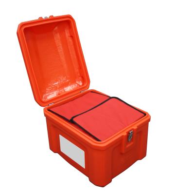 China Waterproof 60L Rotomolded Insulated Food Delivery Box Fast Food Delivery And Transport for sale