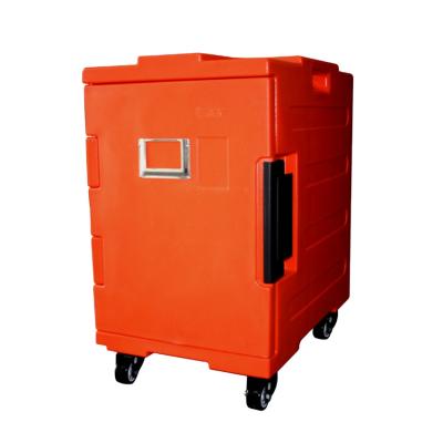 China Suitable for hot and cold food in hotels 90L insulated food cart food warmer box for transport hot and cold food for sale