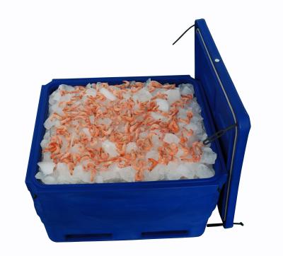 China 1000l large waterproof plastic frozen carriyng insulated fish cooler cooler box for sale