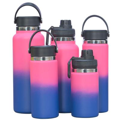 China Stocked Logo Custom Eco Friendly 32oz Vacuum Thermos Sport Gym Stainless Steel Wide Mouth Insulated Drinking Water Bottle for sale