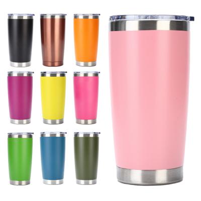 China Disposable Custom Logo Printing 20oz 30oz Leak Proof Stainless Double Wall Vacuum Flask Travel Mugs for sale