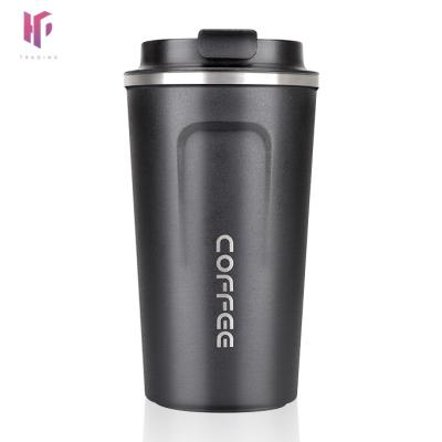 China Amazon 470ml 510ml Classic Disposable Stainless Steel Double Wall Bpa Free Travel Cup With Filp Lid for sale