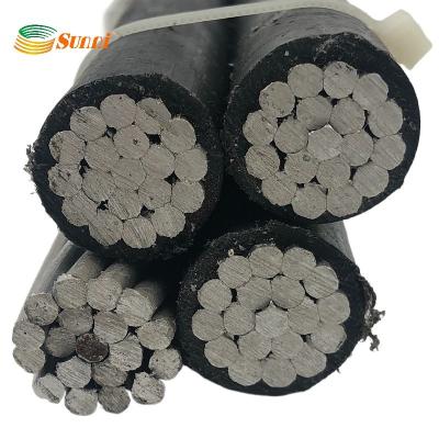 China Over 6mm ABC Copper Cable Bundle Aerial Cable Conductor BT Bare Aerial ABC Cable For Sale 336.4BIS XLPE for sale