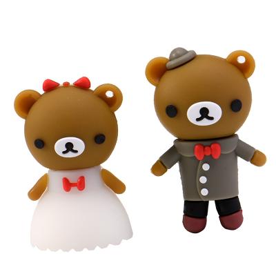 China JASTER Data Storage Usb Flash USB Drive 2.0 Cute Bear Pendrive Wedding Cartoon Creative Gifts 4GB 8GB 16GB 32GB 64GB 128GB U for sale