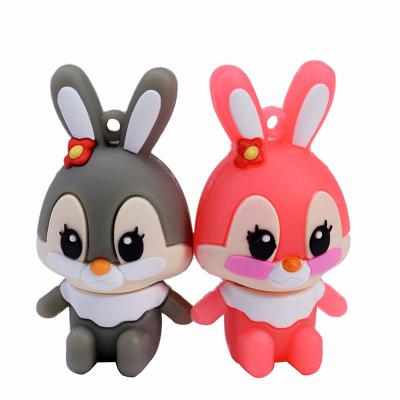 China Flash Cute Cartoon Rabbits Data Storage JASTER Usb 2.0 4GB 8GB 16GB 32GB 64GB Pendrive Creative Gift for sale