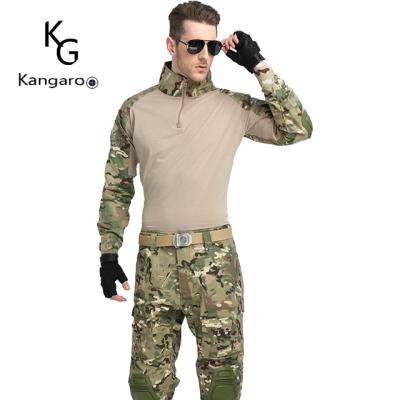 China Breathable Clothing Combat Frog Special Forces Men's Uniform Suit Camouflage Military Training Uniforms for sale