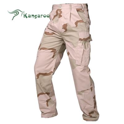 China Custom Wholesale High Quality Mens Tear Desert Anti Static Prevention Camouflage BDU Pants In US Military Uniforms for sale