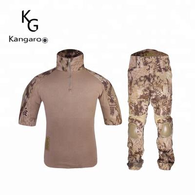 China Anti-Static Outdoor Tactical Military Shirt Men T-shirt Army Combat Tight Shirt for sale