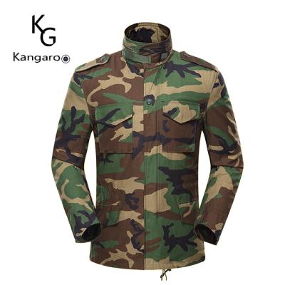 China High Abrasion Resistant Anti-Ripped Anti-Static US Woodland Camouflage Army Green M65 Field Jacket Made In China for sale