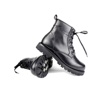 China Black Genuine Leather Outdoor Hiking And Quick-Drying Combat Military Boots for sale