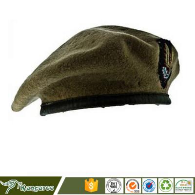 China New Character Jordan 100% Wool Military Green With Beret Army Desert Combat Green Coating Berets for sale