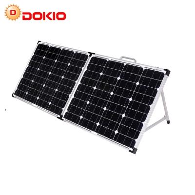 China hot sale 100w solar panel foldable solar module with 10A controller folding solar panel FSP-100M for sale