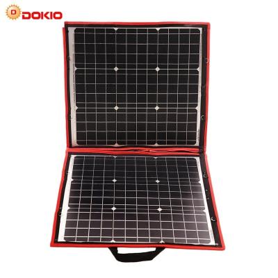 China Industrial 100W (50W*2 flexible portable folding outdoor solar panel) for camping for sale