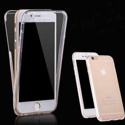 China 360 Degree Full Body Soft TPU Front And Back Phone Case Cover For Iphone 6s plus for sale