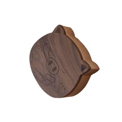 China CLASSIC Good Price Luxury Black Walnut Original Solid Ring Piglet Jewellery Collection Storage Solid Wood Boxes for sale