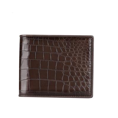 China RFID Crocodile Men's Leather Wallets Wholesale Luxury Men's Wallet Purse Real Leather Leather Genuine Wallets for sale