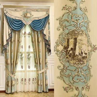 China Luxury cheap blackout curtains material velvet curtains curtains in factory price for sale