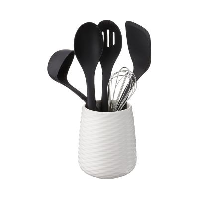 China New Arrival Catering Multifunctional Traditional Canteens Traditional Ka Jug W 5Pc Ceramic Plastic Tool Kit for sale