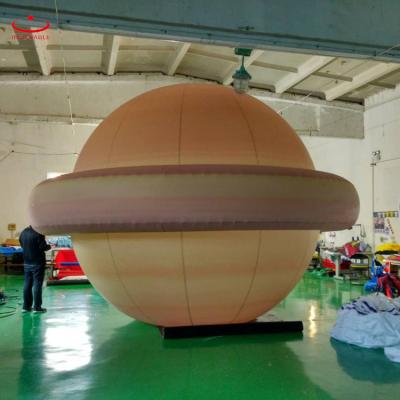 China Advertising Event Display PVC Hanging Inflatable Air Blowed Planet Ball for sale