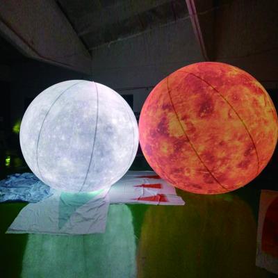 China Custom PVC LED Inflatable Planet Balls, Inflatable Planet Balloon, Saturn Solar System Nine Planets for sale