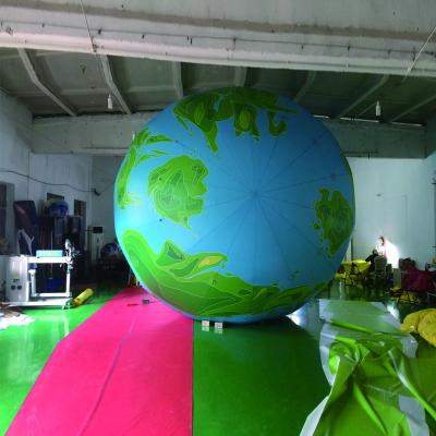 China Advertising Earth Inflatable Planet Balloons Floating Helium With LED Light Party Te koop