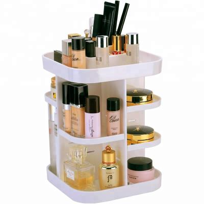 China 360-Degree Workable Rotating Multifunctional Adjustable Cosmetic Organizer Acrylic Makeup Storage for sale