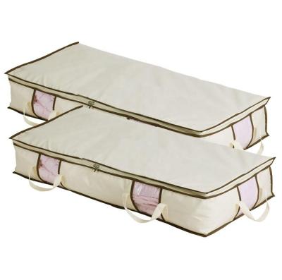 China Sustainable Folding Covering Storage Under Bed Organizer Clothes Storage Bag for sale