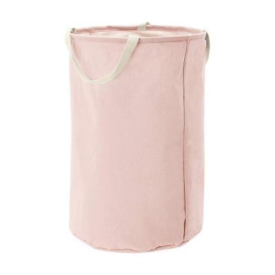 China 2020 Amazon Sustainable Seller Tall Round Fabric Basics Storage Bin For Laundry for sale