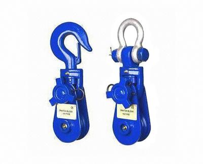 China JTPB-B Type Heavy Duty Snatch Pulley(hook Type) for sale