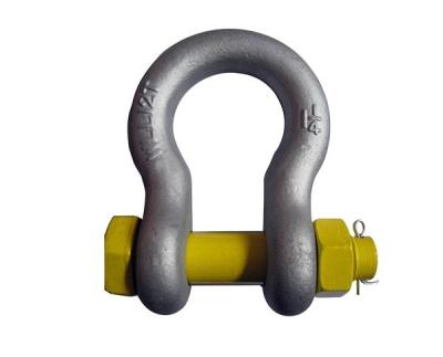 Cina JTR-SE19 tipo australiano Grade S Grane Lifting Bow Shackle con pin di sicurezza in vendita