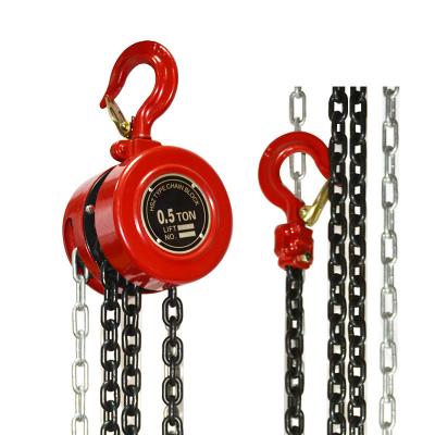 China Robust 1/2 Ton Manual Block Chain Hoist for sale