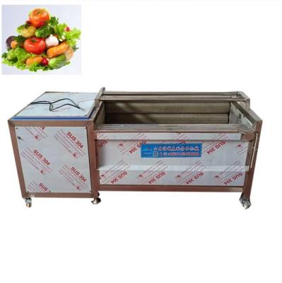 China 2021 Best Snacks Factory Industrial Potato Washing Peeling Machine Sweet Potato Peeler Onion Peeling Machine for sale