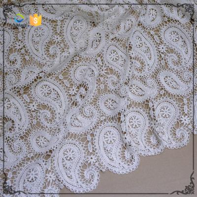 China Cotton Viable Lace Material Guipure Lace Fabric Flower Lace For Wholesale for sale