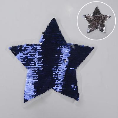 China 3D Children Sequin Patches Two Sides Star Sequin Changeable Patch For Dress for sale