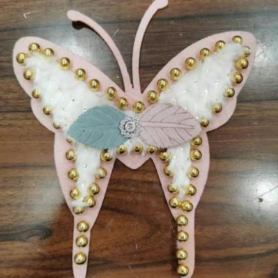 China 3D Insect Shape Butterfly Animal Applique Patch Embroidered Beaded Stone Appliques For Sale for sale