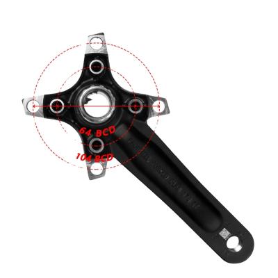 China 2020 mountain bikes Prowheel mtb bicycle parts crank and electric arms 170/175mm 30/32/34/36/38T cog wheel for sale