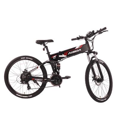 China Steel Foldable Ebike Mountain Road Folding Frame Aluminum Alloy Bicycle Warehouse USA Electric Bike for sale