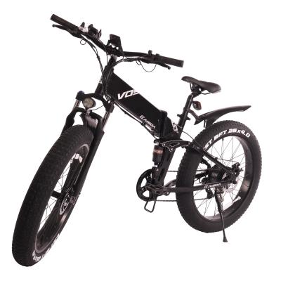 China EU Warehouse MTB Folding City E Bike Steel Electric Bike Mountain Electric Bicycle for sale