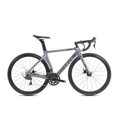 China Racing 22 Speed ​​Carbon Fiber Frame Road Bike With Disc Brake SHlMANO 105 R7000 Groupset Road Bicycle for sale