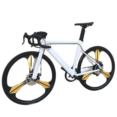 China Racing Alu Road Bike 14 16 18 Variable Speed ​​700C Double Disc Brake Crank Road Racing Bicycle for sale