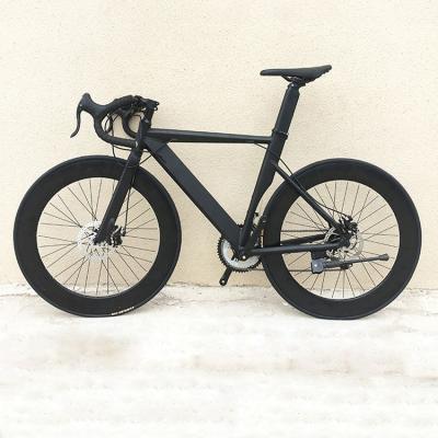 China Packing of 26 inch aluminum road racing bicycle black good quality road bike for sale