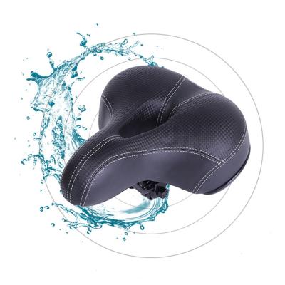 China Ergonomic Simple Mountain Comfortable Leather Electric Wide Saddle Road Bike OEM ODM Bike Parts Cycling Cushion for sale