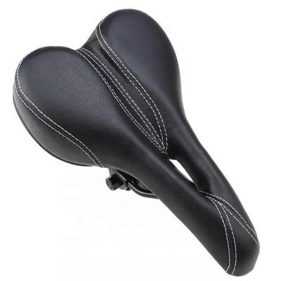 China Comfort Mountain Bike Road Bicycle Single Leather Saddle for sale