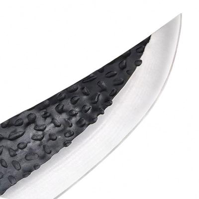 China Viable high end quality high carbon steel japanese boning knife with leather sheath for sale